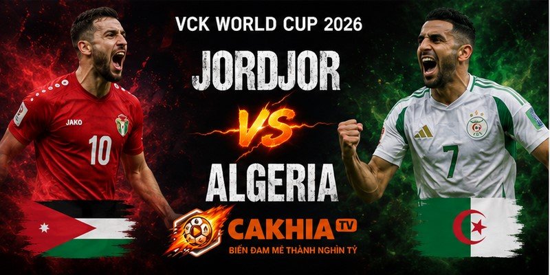 Lịch sử đối đầu của JordJor VS Algeria